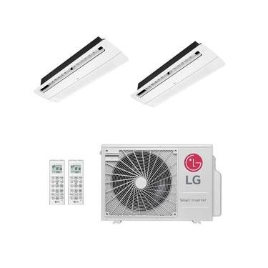 Imagem de Ar-Condicionado Multi Split Inverter LG 18.000 (2x Evap Cassete 1 Via 9.000) Quente/Frio 220V