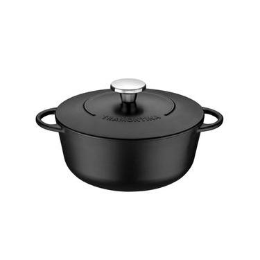 Imagem de Caçarola Tramontina Trento em Ferro Esmaltado Antiaderente Starflon Excellent 24 cm 4 L