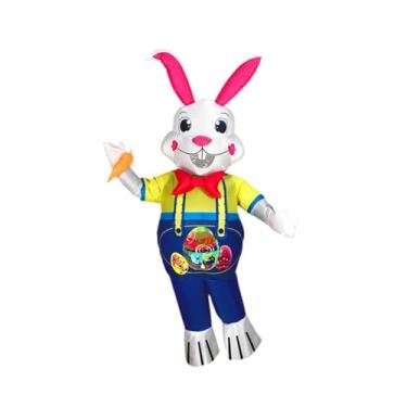 Imagem de Colaxi Traje inflável de coelhinho da Páscoa para homens roupas para mulheres para festa de férias de carnaval