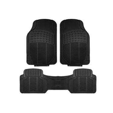 Imagem de TAPETE AUTOMOTIVO DE LUXO UNIVERSAL JOGO DE TAPETE 3 PEÇAS TRASEIRO INTEIRIÇO BORRACHA GROSSA ANTIDERRAPANTE