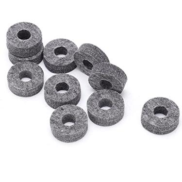 Imagem de RiToEasysports Almofadas de Feltro de Címbalo, 10 Pacotes de Arruelas de Feltro para Proteção de Suporte de Címbalo, Som Aprimorado, Ajuste Universal para Conjuntos de Tambores, Crash Ride Hi-chapéus