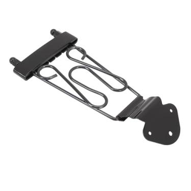 Imagem de aqxreight Arremate de Trapézio de 6 Cordas Com Parafusos de Ajuste de Altura Arremate de Ponte de Estrutura Aberta para Archtop Jazz Guitar Bass Silver ou Qual Jazz Diretamente de Corda de Altura