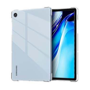 Imagem de Lunivop Capa para tablet compatível com capa Samsung Galaxy Tab A11 / A9 Capa fina TPU anti-amarelamento silicone transparente capa protetora para Samsung Tab A11 / A9 (transparente)