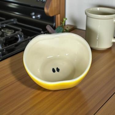 Imagem de Bowl Tigela de Maça Amarela 600ml Feito de Cerâmica