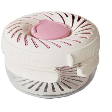 Imagem de Cesta de drenagem multiuso com tampa, cesta de drenagem e preservação 2 em 1, tigela de lavagem de frutas e vegetais com filtro, tigela de lavagem de frutas e vegetais dobrável para cozinha " (pink)
