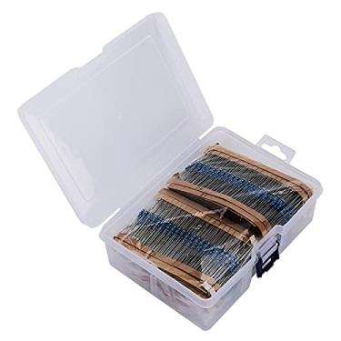 Imagem de aqxreight 2600pcs Conjunto de Resistência 130 Valores 1/4w 1% Filme de Metal Materiais Duráveis ​​pequena Resistência Suprimentos Elétricos Tipo Potenciômetro Universal Pode Usar Garantida o