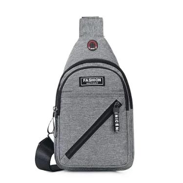 Imagem de GTIANHE-TAN Membrane Bolsa de peito de grande capacidade mochila masculina lazer esportes viagem bolsa tiracolo de ombro único, vinho, tamanho único