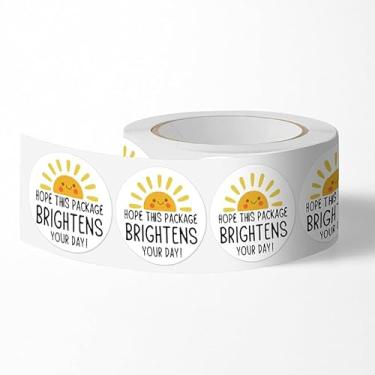 Imagem de 500 peças/rolo de fita de vedação decorativa impressa com adesivo para caixa de presente - cada adesivo 2,5 cm