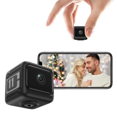 Imagem de ASHATA Câmera de Segurança Interna, Câmeras Wi-Fi 1080P HD para Segurança Doméstica, Cão de Estimação, bebê Com Aplicativo de Telefone, Detecção de Movimento, ângulo Amplo de 170 °, (Preta)