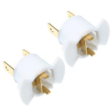 Imagem de Unifizz Adaptador de soquete de lâmpada de farol de carro 2 peças para Honda CR-V 2005-2006 plástico branco 33116-SD4-961
