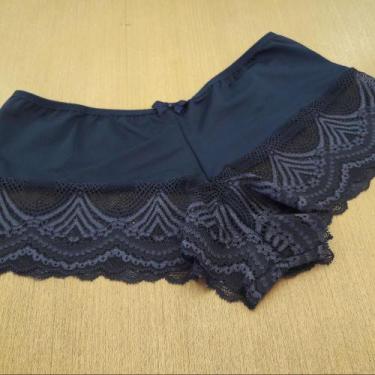 Imagem de Caleçon Luciana Liso Cor:Azul MarinhoTamanho:M - Ternura Íntima, Azul 