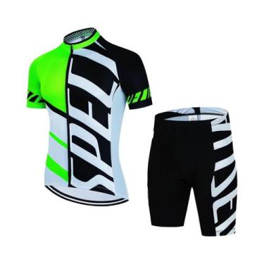 Imagem de Conjunto De Camiseta De Ciclismo Masculina De Verão pro MTB Roupas Uni