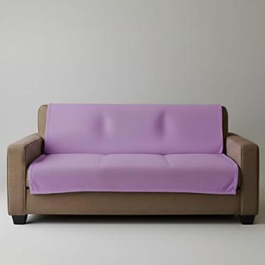 Imagem de Manta Protetora Para Sofá Impermeável Covra Colorful Ideal Para Pets Crianças e Decoração 135x135cm Cores do verão - Casa de campo Casa de praia (LAVANDA)