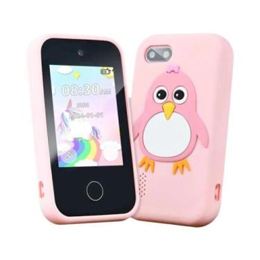 Imagem de Mini Smartphone Infantil Brinquedo Unicórnio Com Câmera Dupla E Reprod
