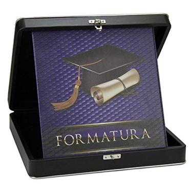 Imagem de Álbum 100 Fotos 24x30 Formatura Roxo Luxo com Estojo