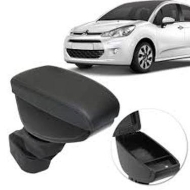 Imagem de Apoio de Braço C3/Aircross sintético Preto com Costura Cinza