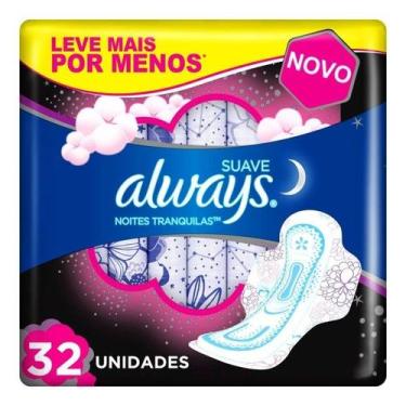 Imagem de Absorvente always noturno suave c/abas c/32 - P&G, 32
