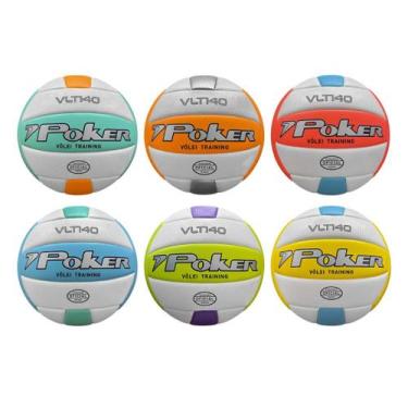 Imagem de Bola Volei Poker Oficial Training VLT140, 05844azvd, 05844AZVD