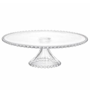 Imagem de Prato para Bolo 31cm de Cristal com Pé Pearl Wolff