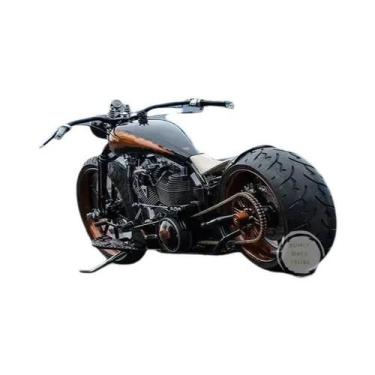 Imagem de Pôster De Corrida De Motocicleta Preto Pesado Em Tela Para Decoração D