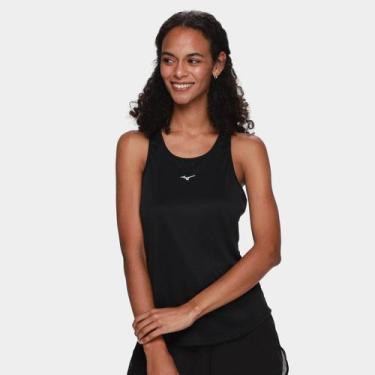 Imagem de Regata Mizuno Run Spark Feminina, Preto, G