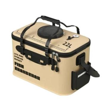 Imagem de Balde Dobrável De EVA Para Peixes Vivos, Bolsa Multifuncional Para Pes