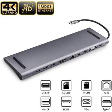 Imagem de Hub USB C Docking Station Laptop 11 em 1 Multi-Port USB Hubs Adapter w