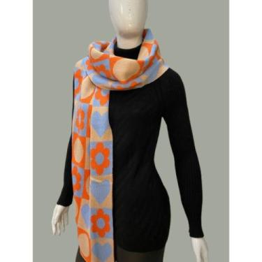 Imagem de Cachecol Tricot Feminino Inverno Fashion Moderno Tricô Elegante - Giul