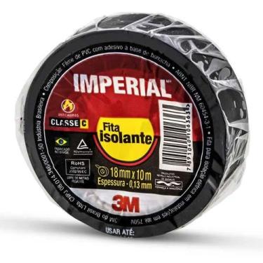 Imagem de Fita Isolante Imperial Slim Preta 18mmx10m 3M HB004236020