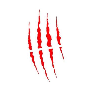 Imagem de Adesivos De Capacete De Motocicleta Cool Monster Claw, Decalques De Vi
