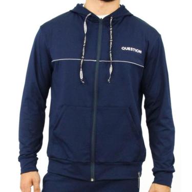 Imagem de Jaqueta Térmica Masculina Lisa Zíper Capuz Conforto Esporte-Masculino