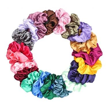 Imagem de dailymall 20 peças de elásticos de cabelo de cores sortidas, laváveis, fáceis de secar e usar