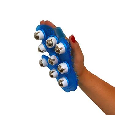 Imagem de Luva p/ Auto Massagem ativar circulação Drenagem Celulite Massageador Corporal Relaxamento