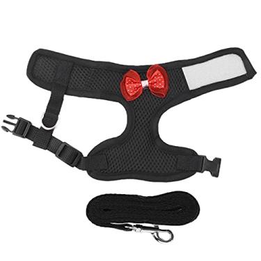 Imagem de Arnês de frango ajustável, arnês de frango resistente ao desgaste respirável para galinha para galos(M, Preto)