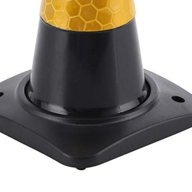 Imagem de 01 Cone RC Traffic Road Cone, material plástico ABS confiável e durável, cone de segurança RC simples e conveniente para treinamento de carro RC (preto)