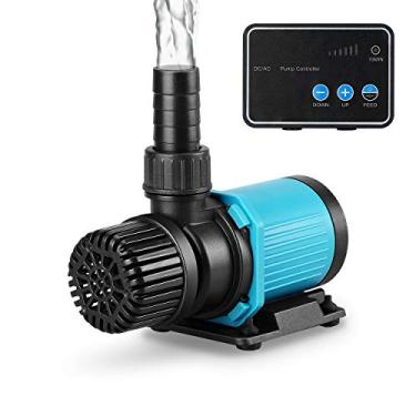 Imagem de JEREPET Bomba de água 800GPH 30W16FT Aquarium 24V DC com controlador, bomba de retorno submersível e em linha para tanque de peixes, aquários, fontes, cárter, hidropônico, lagoa, água doce e uso de