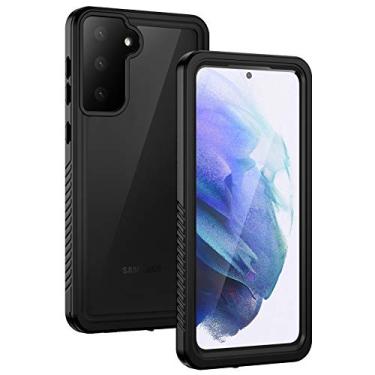 Imagem de Lanhiem Capa para Samsung Galaxy S21, IP68 à prova d'água à prova de poeira com protetor de tela integrado, capa protetora robusta à prova de choque para celular para Galaxy S21 5G de 6,2 polegadas