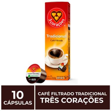 Imagem de 10 Cápsulas Três Corações, Café Filtrado Tradicional