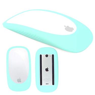 Imagem de Capa de silicone capa protetora para Magic Mouse 1/2 Capa de silicone para Apple Magic iPad Mouse (Hortelã)