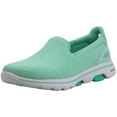 Imagem de Skechers Women's GO Walk 5-15901 Sneaker, Mint, 7.5 M US