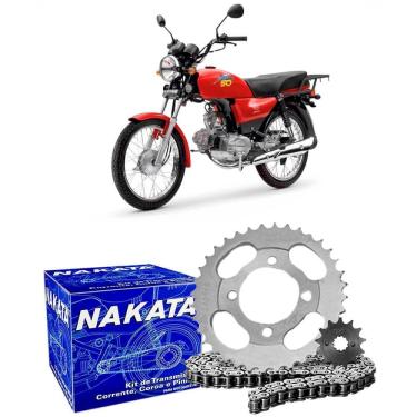 Imagem de Kit Relação Transmissão Moto Dafra Super 100 2007 A 2015