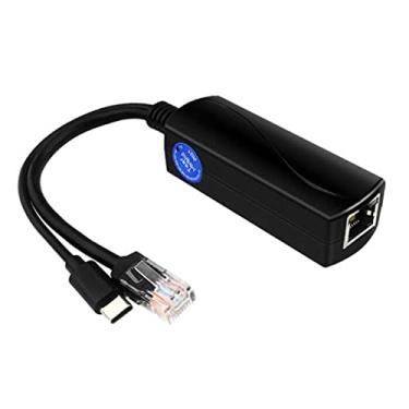 Imagem de MOOKEENONE Divisor PoE ativo de 2,5 kV USB C Power over Ethernet Gigabit para Raspberry Pi 4