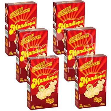 Imagem de Salgadinho Mandiopã 6 Caixas 80g Sabor Bacon