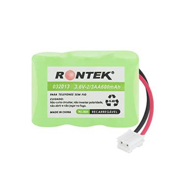 Imagem de Bateria Nimh P/telefone Sem Fio 3,6v 600mah 3x2/3aa - Rontek