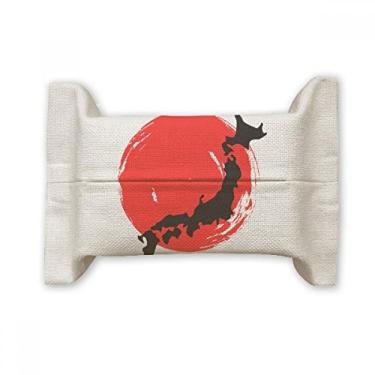 Imagem de Bolsa de linho de algodão abstrata japonesa para cobertura de papel para lenços faciais