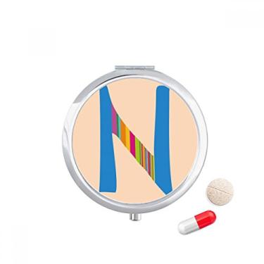 Imagem de N Alphabet Porta-comprimidos com estampa de frutas laranjas e doces