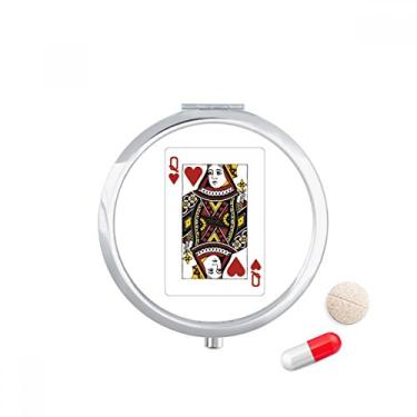 Imagem de Caixa de comprimidos com estampa de cartas de baralho Heart Q