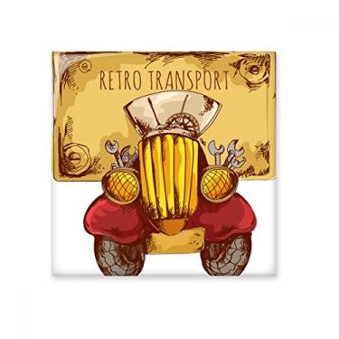 Imagem de Decalque brilhante de azulejo de cerâmica com desenho animado retrô vintage para transporte de carro da Grã-Bretanha, Reino Unido