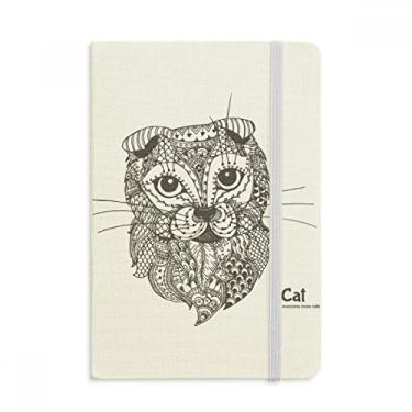 Imagem de Caderno de bebê com tinta humana de gato oficial de tecido rígido diário clássico