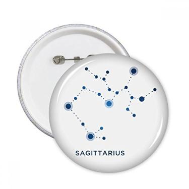 Imagem de Sagitário símbolo de constelação do zodíaco pinos redondos distintivo decoração de roupas presente 5 peças